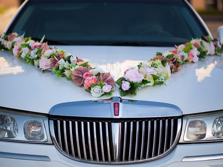 Dekoráció az autó, hogy az esküvő a saját kezével a mester osztály fotók