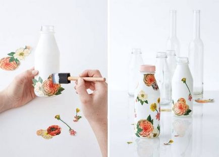 Vázák palack kezüket - 29 kép ötleteket kreativitás