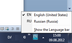 Visszaállítása a nyelvet bár a Windows 7, Windows rendszergazdák számára