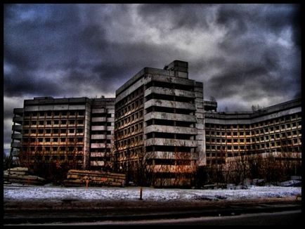 Hovrinskaya elhagyott kórházat (Esernyő) - a forrása a jó hangulat