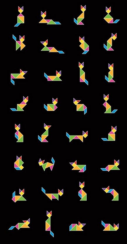 Riddle Tangram (Tangram) titokzatos tangram