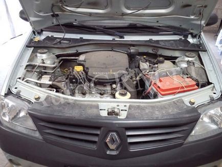 Cseréje a vezérműszíj Renault Logan 1, 6, 8 szelepes képek és videó