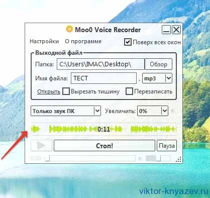 Hangfelvétel a számítógépen, és hogyan kell csinálni a képernyőről és a mikrofon, blog Victor Knyazev