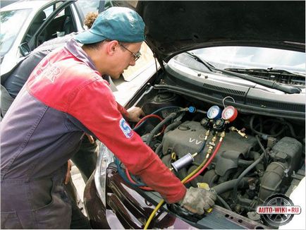 Kitöltése az autó a kezüket kondicionáló - Hogyan kell kitölteni az autó légkondicionálók