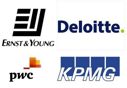 Könyvvizsgálati négy nagy PricewaterhouseCoopers, Deloitte, az Ernst & amp; fiatal, KPMG