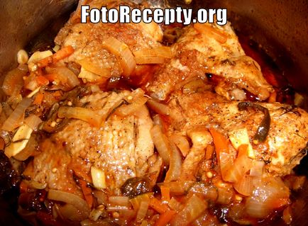 Chakhokhbili csirke Grúz klasszikus recept - lépésről lépésre receptek fotókkal otthon
