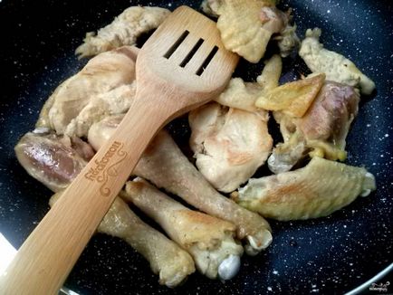 Chakhokhbili csirke Grúz - lépésről lépésre recept fotók