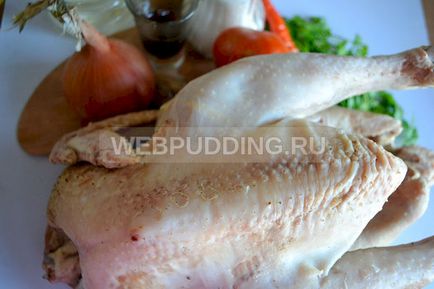 Chakhokhbili Chicken grúz-lépésre recept, hogyan kell főzni