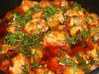 Chakhokhbili csirke Grúz - egyszerű receptek