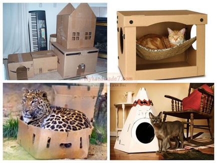 Kis ház egy macska a saját kezével a legjobb ötleteket és mesterkurzusokat fotókkal