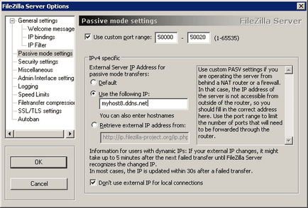 FileZilla FTP szerver az otthoni vagy irodai hálózat