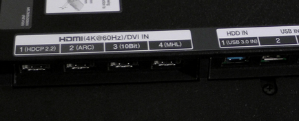 HDMI (4k @ 60Hz) DVI IN (HDCP 2