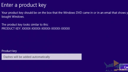 Hogyan lehet aktiválni a Windows 8 telepítése után vagy cseréje alkatrészek
