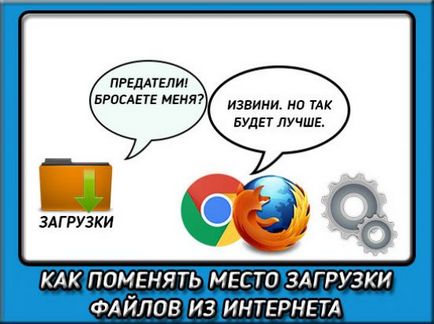 Hogyan változtassuk meg a helyét a fájlokat letölteni a Google Chrome és a Firefox