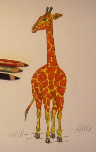 Hogyan kell felhívni a zsiráf, egy egyszerű, lépésről lépésre rajz, babám