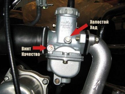 Hogyan állítsuk be a karburátort egy moped alfa utasítás