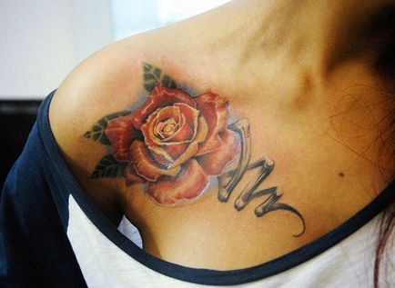 Milyen értéke van a tetoválás formájában rózsák (10 fotó)