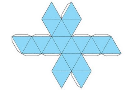 Hogyan fokozatosan, hogy az ikozaéder a papír