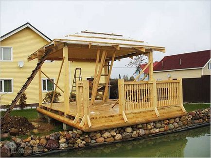 Hogyan építsünk egy pergola saját kezűleg - egy pavilon kerti fotó, rajzok, ábrák