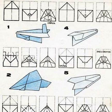 Hogyan készítsünk egy papír repülőgép - papír repülőgépek, és nem tudta,