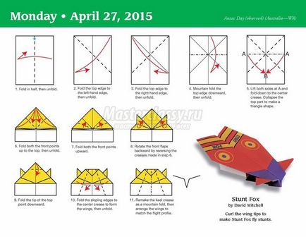 Hogyan készítsünk egy papír repülőgép repül 30 lépéses ötletek és mesterkurzusokat fotókkal