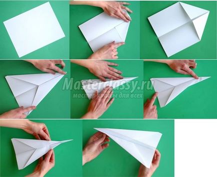 Hogyan készítsünk egy papír repülőgép repül 30 lépéses ötletek és mesterkurzusokat fotókkal