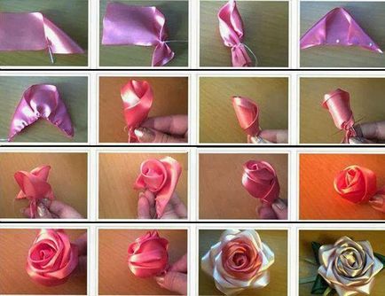 Hogyan tegyük egy rózsát a kezüket ki szalagok
