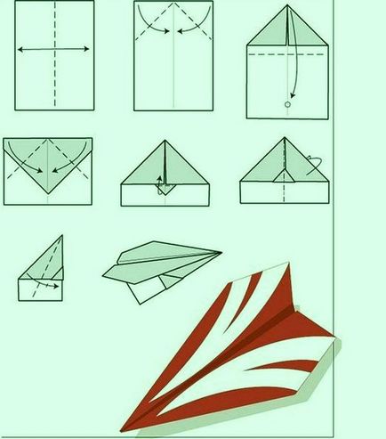 Hogyan készítsünk egy repülőgép papírból