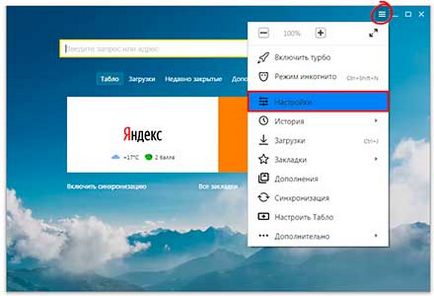 Hogyan lehet engedélyezni, letiltani, és távolítsa el a Zen Yandex Browser -, hogyan kell beállítani, hogy miért nem tűnik el