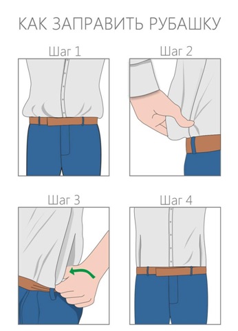 Hogyan kell kitölteni az inget nadrág vagy farmer, italia stílus