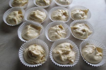 Muffin papír formák egyszerű receptek lépésről lépésre fotók
