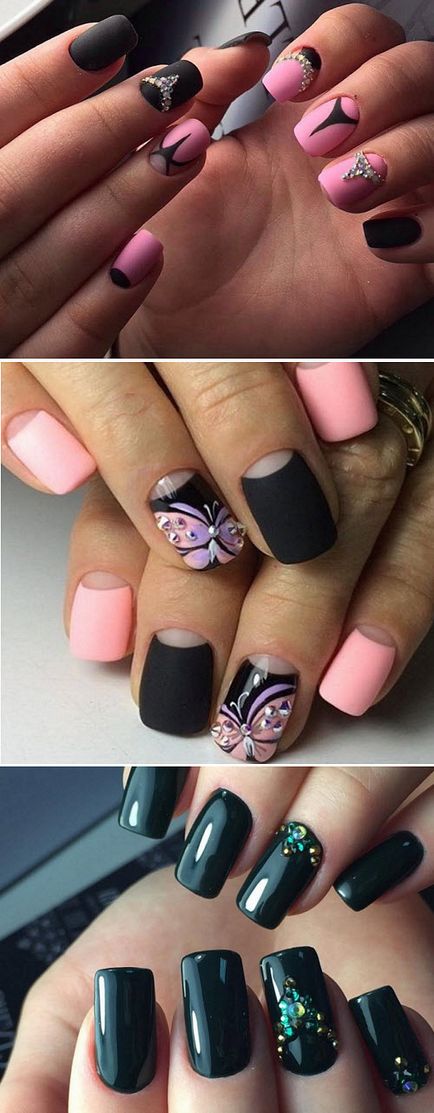 Gyönyörű design strasszokkal Nails