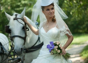 Lovak az esküvő - egy jó ötlet egy fotózásra