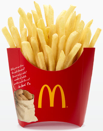 McDonald „s hasábburgonya megakadályozza veszélyes az alak