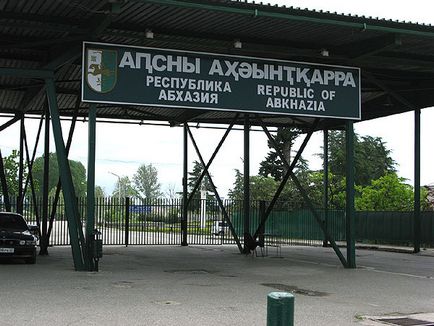 A határ átlépése Abházia 2016-ban