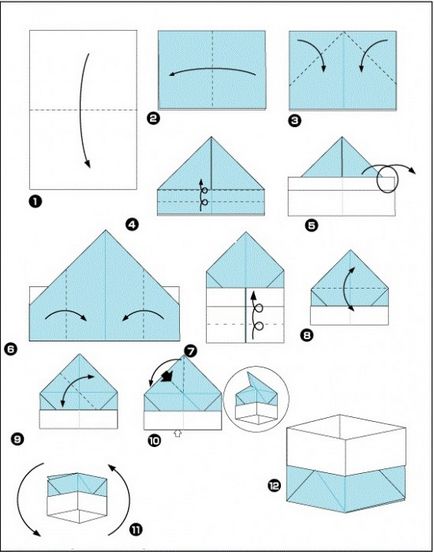 Mesterségek origami papír a gyermekek számára