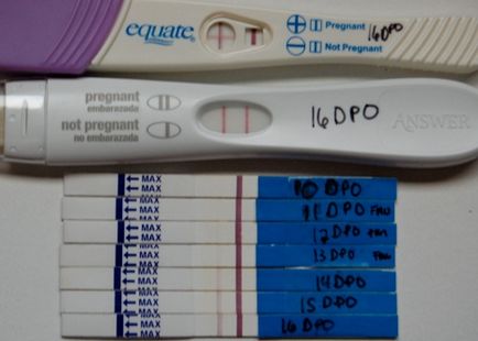Pozitív terhességi teszt képeket teszt