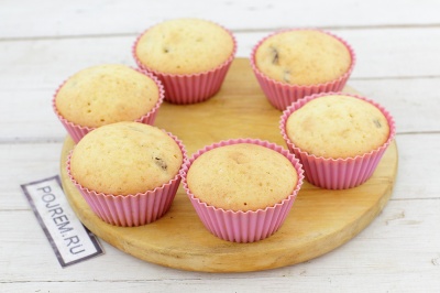 Egyszerű muffin szilikon öntőforma - lépésről lépésre recept, hogyan kell főzni fotókkal