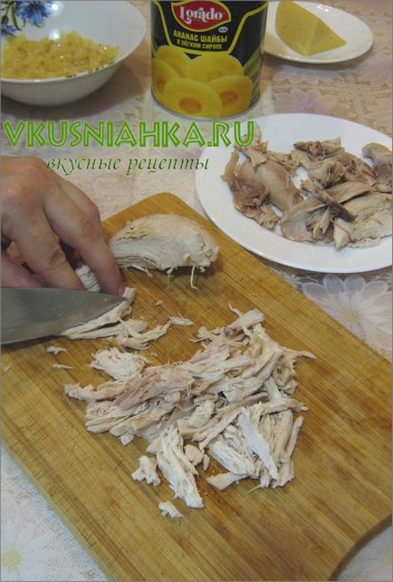 Saláta csirke gomba ananász sajt, csirke saláta recept ananász sajt, finom receptek (recept) Saláta csirke gomba ananász sajt, csirke saláta recept ananász sajt, finom receptek