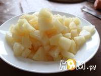 Saláta csirke, ananász és gombák - recept lépésről lépésre fotók