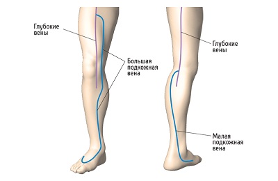Hajók a lábak és vénák (alsó végtagok), amely a betegségek