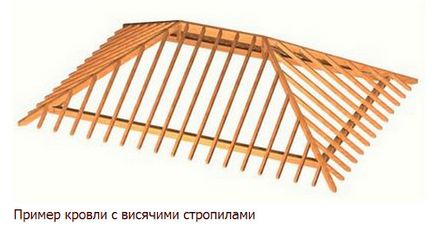 Szarufák - minden, ami a tető - építőipar és az otthoni javítás