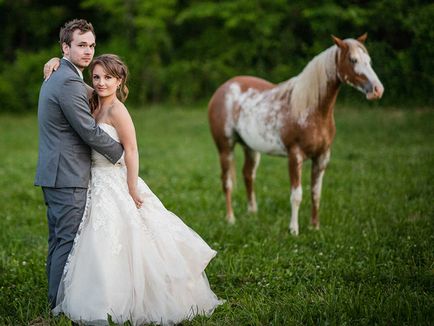 Esküvői lóháton néhány fotó menyasszony lovak a kategóriában esküvői történetek -