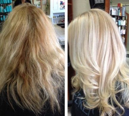 Élénkítő haját otthon (fotók előtt és után)
