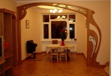 Arch a kezüket fa belső készül farostlemez, portál és ajtó