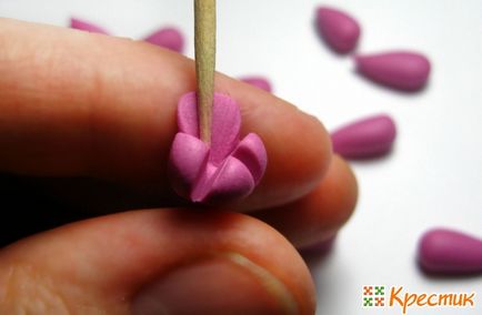 Virág hangulat 3 műhelyeket modellezésére polimer agyag fülbevaló