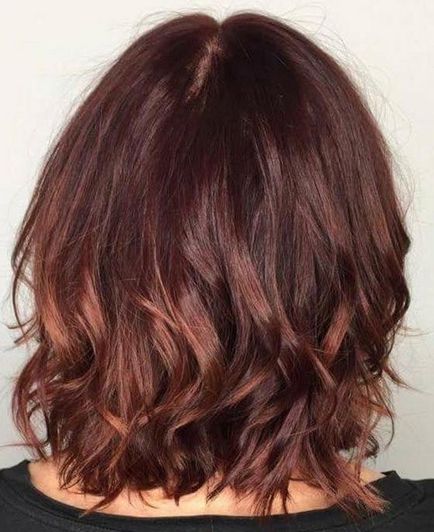 Hair Color mahagóni - hogyan kell festeni, és színezés 20 ötletek