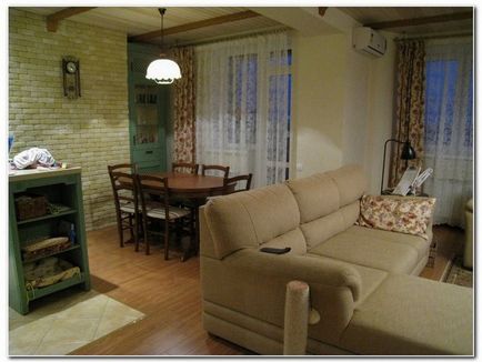 Konyha tervezés egy nappali, design tippek (fotó), konyha tervezés, belsőépítészet, javítás, fotók