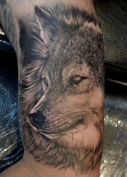Fotók és érték farkas tetoválás