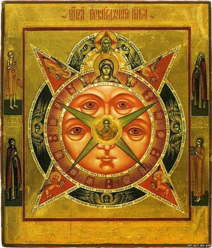 Icon-látó szem, ami segít az ortodox ikonok és ima